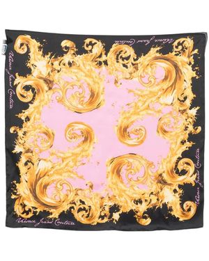 Versace Jeans Couture Barocco-Print Scarf - Metallic