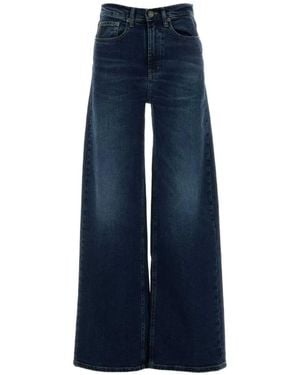 Lois Skater Wide-Leg Jeans - Blue