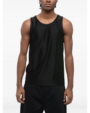 Jil Sander Sleeveless Crew-Neck Top - Black