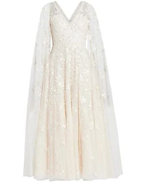 Needle & Thread Vestido de fiesta Dahlia - Blanco
