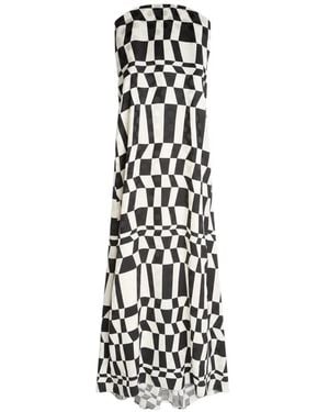 Dries Van Noten Printed Maxi Dress - White