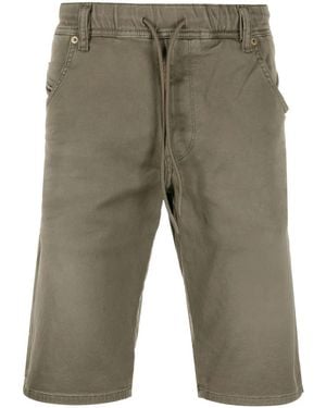 DIESEL Drawstring-Waist Denim Shorts - Green