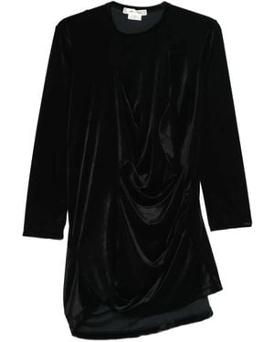 Comme des Garçons Draped Mini Dress - Black