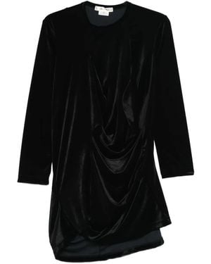 Comme des Garçons Draped Mini Dress - Black