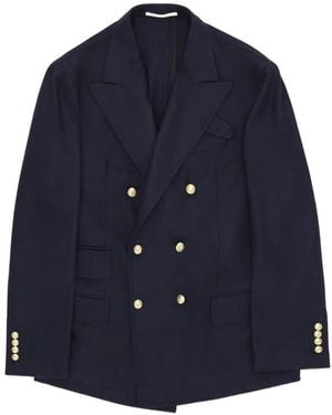 Fortela Blazer Travel À Boutonnière Croisée - Blue