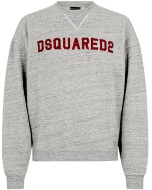 DSquared² Sudadera D2 College con cuello redondo - Gris
