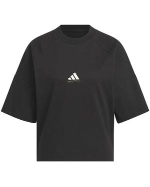adidas Logo-Print T-Shirt - Black
