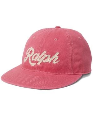 Polo Ralph Lauren Embroidered-Logo Baseball Cap - Pink