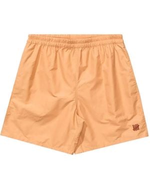 Undefeated Logo-Embroidered Swim Shorts - Natural