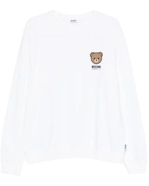 Moschino Teddy-Motif Sweatshirt - White