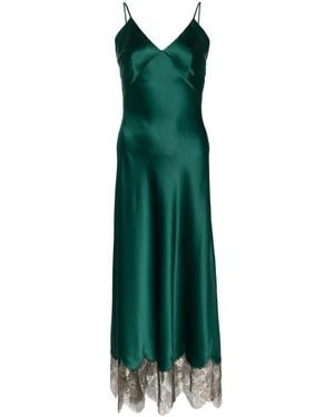 Gilda & Pearl Vestido largo con cuello en V - Verde