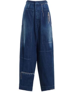 Y's Yohji Yamamoto Patchwork jeans - Azul