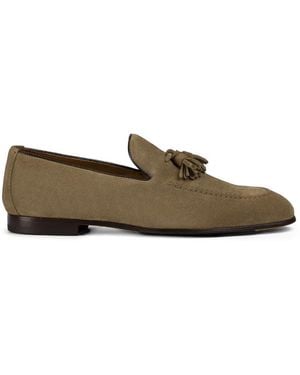 Doucal's Tassel-Detail Suede Loafers - Brown