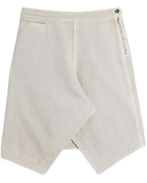 Lemaire Asymmetrical Mini Skirt - White