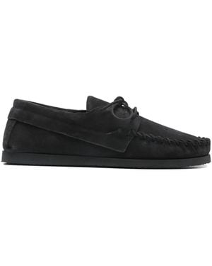 Isabel Marant Fenlis Suede Boat Shoes - Black