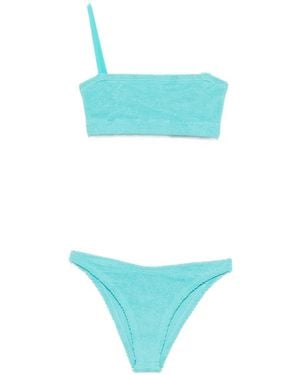 Hunza G Square-Neck Bikini - Blue