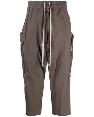 Rick Owens Pantaloni Con Cavallo Basso - Marrone