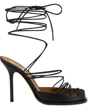 Moschino Sandales À Lacets - Black