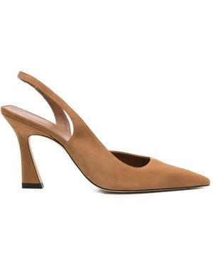 Stuart Weitzman Vinnie Heeled Court Shoes - Brown