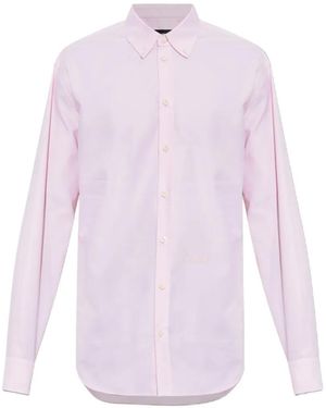 DSquared² Dan Embroidered-Logo Button-Down Shirt - Pink