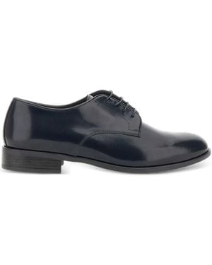 Duca Degli Abruzzi Leather Derby Shoes - Blue
