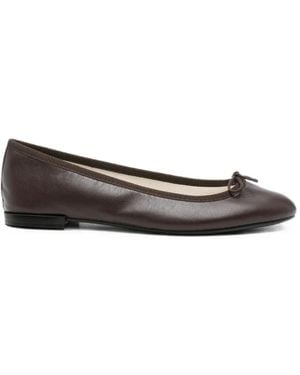 Repetto Bow-Detail Ballet Flats - White