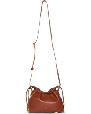 A.P.C. Drawstring Ninon Mini Shoulder Bag - Red