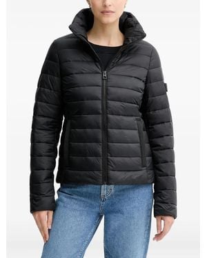 Marc O' Polo Quilted Funnel-Neck Jacket - Black