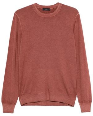 Fay Round-Neck Sweater - Pink