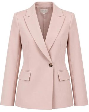 ViCOLO Peak-Lapel Single-Breasted Blazer - Pink