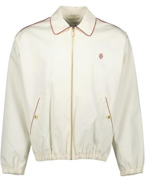 Drole de Monsieur Embroidered Bomber Jacket - White