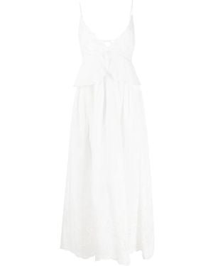 Stella McCartney Broderie Anglaise Maxi Dress - White