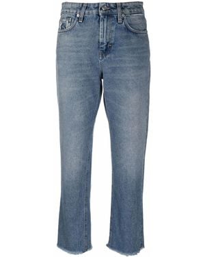 Department 5 Vaqueros Capri De Talle Alto - Azul