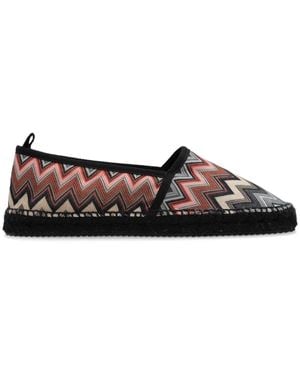 Missoni Espadrilles À Motif Zigzag - Marron