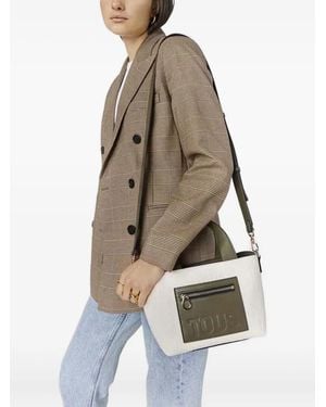 Tous Small Nanda Debossed-Logo Tote Bag - Natural