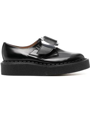 Comme des Garçons Buckled Monk Shoes - Black