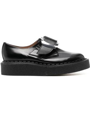 Comme des Garçons Buckled Monk Shoes - Black