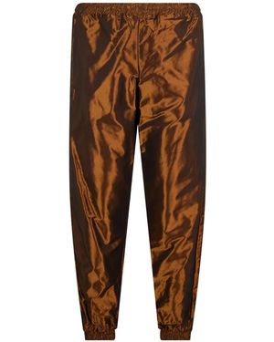 Moschino Metallic-Effect Track Trousers - Brown