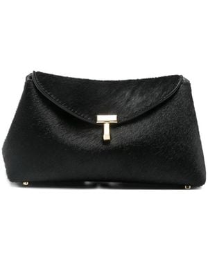 TOTEME Clutch Mit Ponyhaar - Schwarz