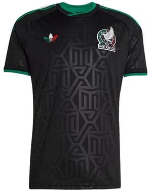 adidas Mexico 26 Geometric-Pattern T-Shirt - Black