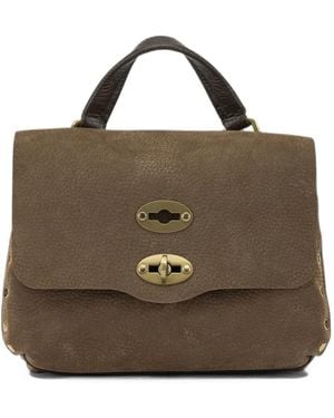 Zanellato Postina Stud-Embellished Tote Bag - Brown