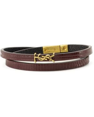 Saint Laurent Pulsera Cassandre - Blanco