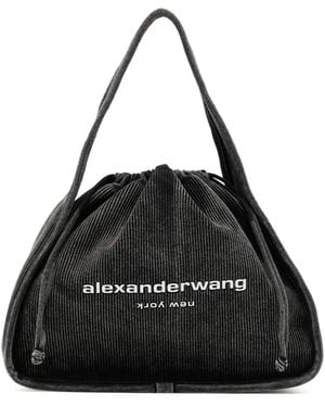 Alexander Wang Large Ryan Drawstring Bag - Black
