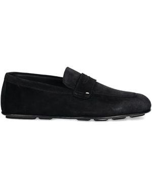Giuseppe Zanotti Cristophe Suede Loafers - Black