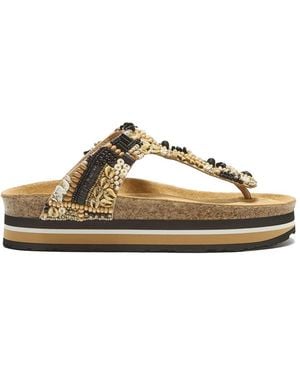 Maliparmi Summer Beads Sandals - Natural