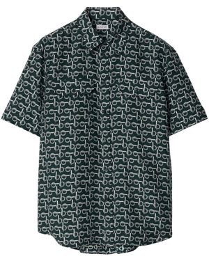 Burberry Bプリント シルクシャツ - グレー