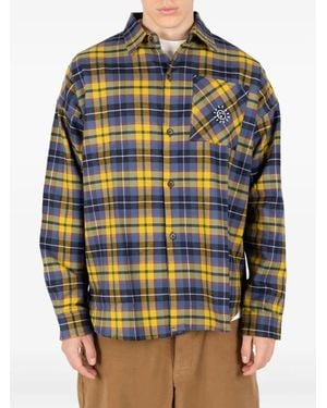 Societe Anonyme Over Sunny Plaid Pocket Shirt - Grey
