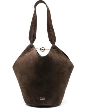 KHAITE Mini Lotus Tote Bag - Black