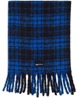 KARL LAGERFELD Bufanda A Cuadros - Azul