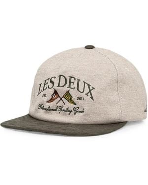 Les Deux Baseballkappe Mit Logo-Stickerei - Weiß